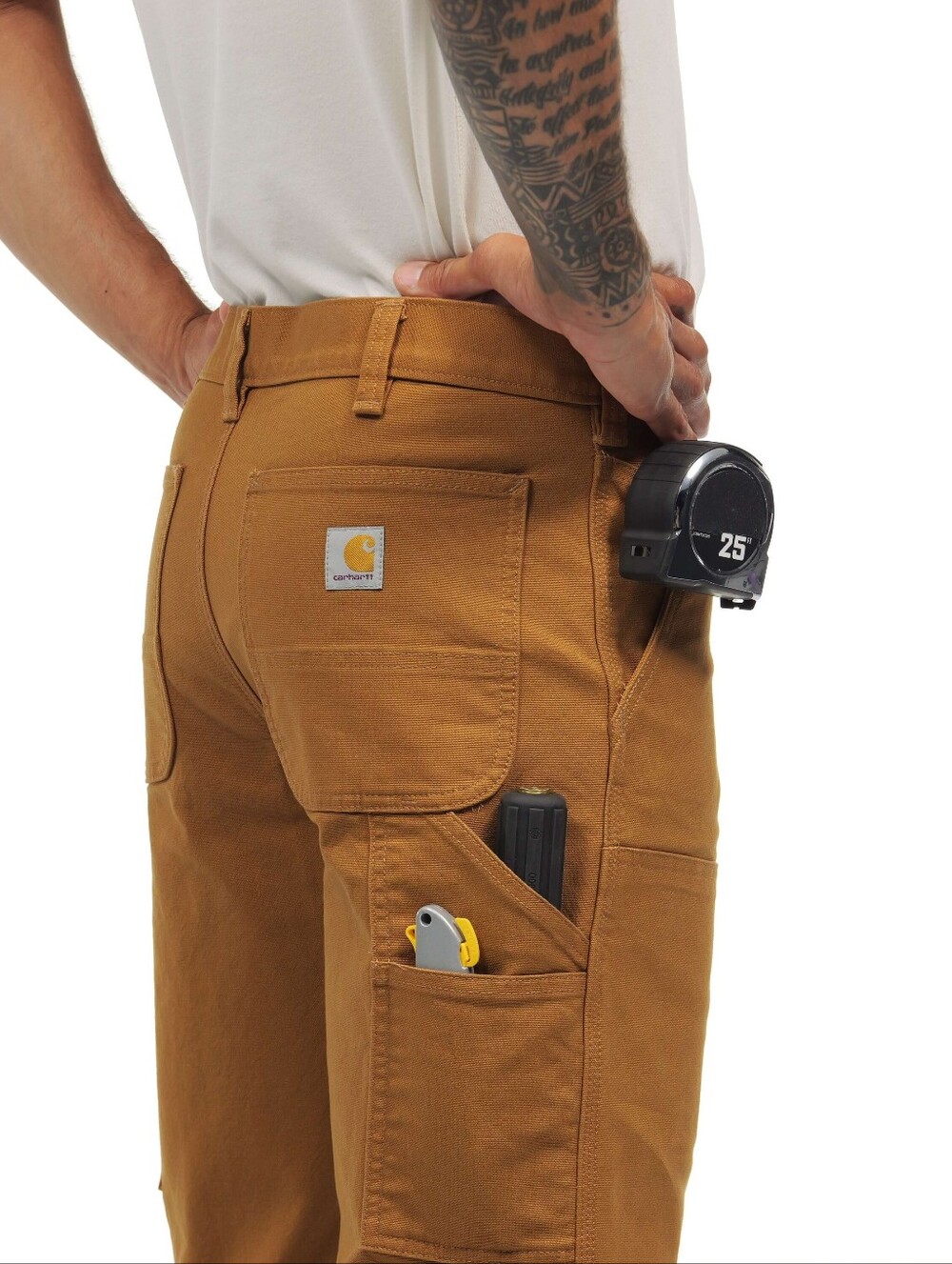 NWOT Carhartt Men's Canvas Utility Carpenter Pants Brown Duck - Size 32x32